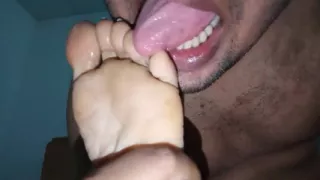 Foot Liking by Indian Hubby, so Fun and Horny