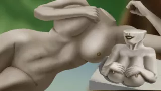 Fucking A Statue Who NEEDS DICK! - A Silent Statue