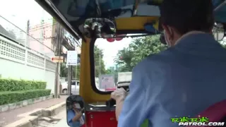 Shaved pussy Thai cutie fucked by hammer cock