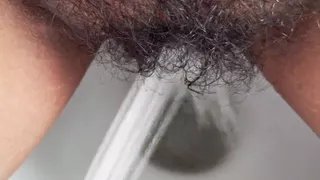 Hot aunty pissy in bathroom and video taken by step son but she know