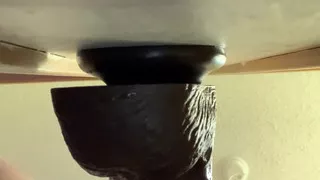 Fucking my pussy with a big dildo