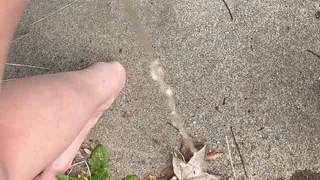 Peeing Through Catheter Outside