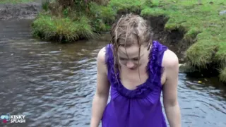 Welly Sploshing in Boots and No Panties!