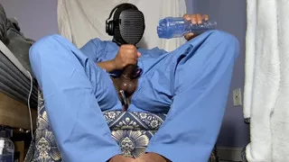 Nurse Jerking Out Moaning Cumshot In Scrubs With Fleshlight