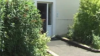 Sexy brunette French slut gets a facial after anal fuck