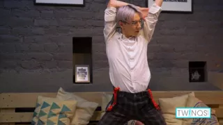 Purple Haired Twink Karol Gajda Strokes His Shaft To Cum!