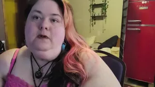 SSBBW Smoking While Playing with My Neck and Massive Arms