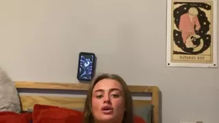 Watch this horny tattooed teen can't stop trembling as her fingers slides in deeper