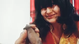 She just need regular sex for happiness