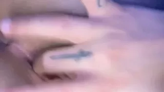 Horny goth teen every slow thrust of her dildo pulls a moan