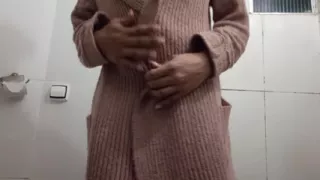 I put my panties aside, showed my big clit and masturbated 3