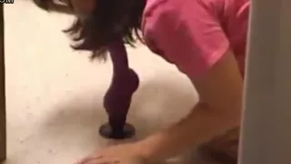 Girl Tries Anal With A Dildo