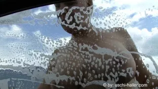 Car Wash with Blonde MILF Jill Sommer