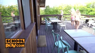 Tiffany Tatum, Mona Blue, Marilyn Sugar devour your dick with their pussies - itsPOV