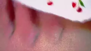 Click for Gif Kat-licious Sexy Dance in Denim Tank Top & White Short Skirt- Stripping Down