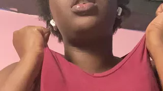 your computer lady co-worker flirting and teasing you with her big boobs