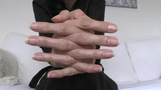 Hand Fetish and Natural Fingernails, Black Dress, JOI, Lady Victoria Valente