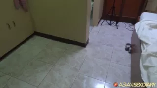 AsianSexDiary Fresh out of the shower fuck & creampie