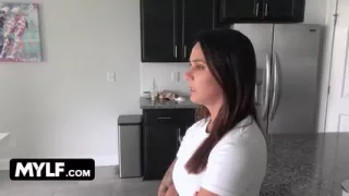 Horny stepson's dream to fuck his milf stepmom's juicy pussy become true during the lockdown