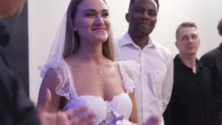 Real DPP Wedding 9 ON 1 Interracial Gang Bang with Siri