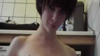 Brunette Cutie Plays With Her Big Pussy