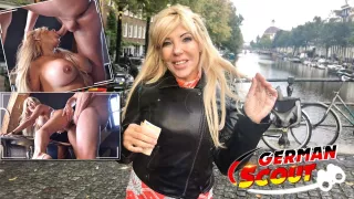Deutsche Titten-Blondine Monica Hole beim Casting hart gefickt