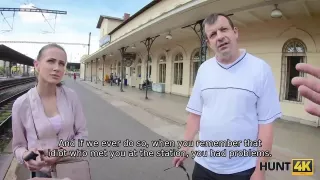Real Man Watches How His Lassie Sucks Strangers Cock For Cash