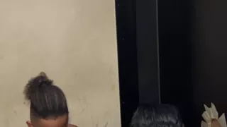 Threesome with two big dicks in a dark room
