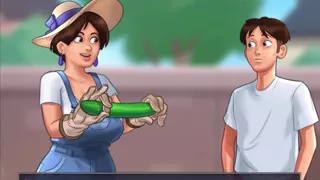 Summertime Saga - she love big cucumbers and i want to give her mine