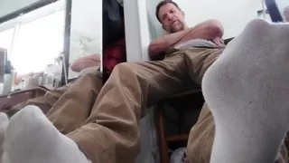 Truck Driver's Footjob