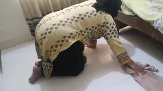 My Stepmother Got Stuck Under the Bed Then I Fuck Her Comfortably - and I Give Something Behind