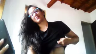 Latin Girl in Public Doing a Erotico Video for Her BF