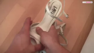 I cum his cock with my feet