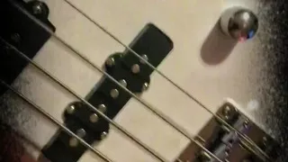 Big nice cock playing bass guitar