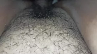 Fucking Open Legs of Wife with Chubby and Hairy Pussy