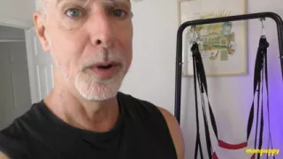 ManPuppy Richard Lennox Jerks His Cock While Being Toy Fucked On Cam