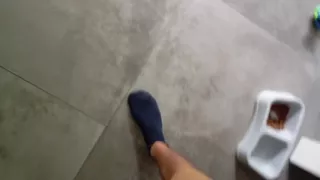 Handsome Amateur Made His Big Cock Cum Close up and Stained His Pants with Cum