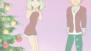 Manga, Her Young Roommate, as an Elf, Pounds Her Mercilessly Under the Tree!