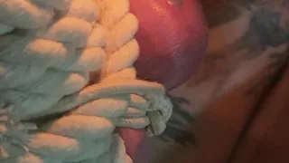 Goode Girl Flogging Balls by Candle Light POV
