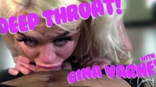 British Blonde Slut Gina Varney Gets Her Throat Fucked Dirty