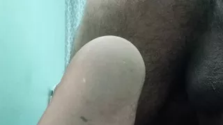 Indian police officer uncle get shower and masterbation show
