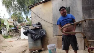 Pulling the penis