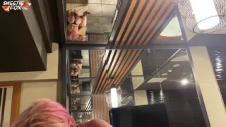 Masseuse Deep Sucking Cock Muscular Guy and Fucking - Cum Mouth