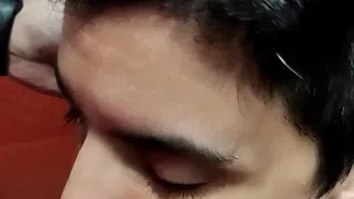 Quickie! Blowjob and Cum on Her Frankfurter! (and Black Jeans)