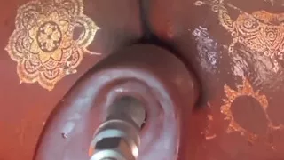 Big Black Booty Fucked by Butt Machine