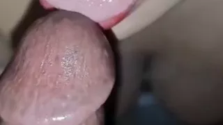 Indian desi bhabhi giving wet blowjob to her lover amateur