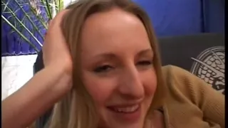 Lovely teen with sexy body sucks and rides hard cock