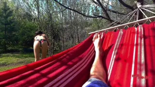 My Step-brother Spies on Me and Jerks off on My Ass