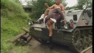 A Blonde Horny MILF Have Sex Outside the House