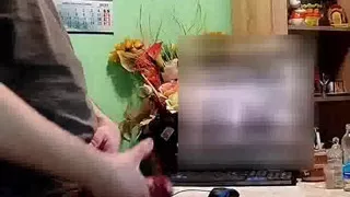 Big Gay jerking off to porn
